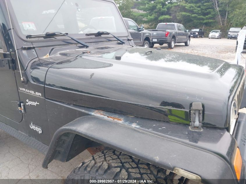 2002 Jeep Wrangler Sport VIN: 1J4FA49S22P760647 Lot: 39982957