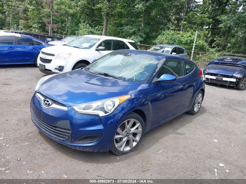 2016 Hyundai Veloster VIN: KMHTC6AD4GU265897 Lot: 39982973