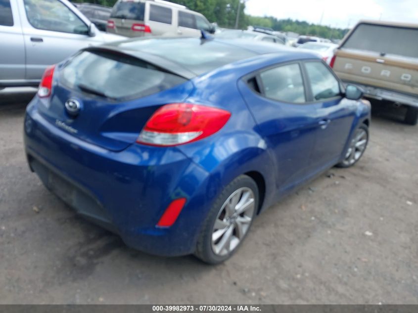 2016 Hyundai Veloster VIN: KMHTC6AD4GU265897 Lot: 39982973