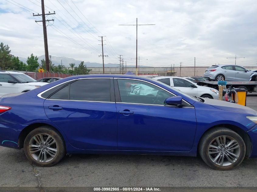 2016 Toyota Camry Le/Xle/Se/Xse VIN: 4T1BF1FK0GU549041 Lot: 39982985