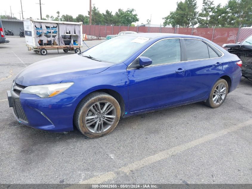 2016 Toyota Camry Le/Xle/Se/Xse VIN: 4T1BF1FK0GU549041 Lot: 39982985