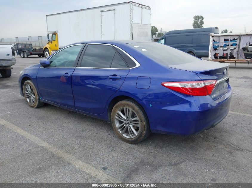 2016 Toyota Camry Le/Xle/Se/Xse VIN: 4T1BF1FK0GU549041 Lot: 39982985