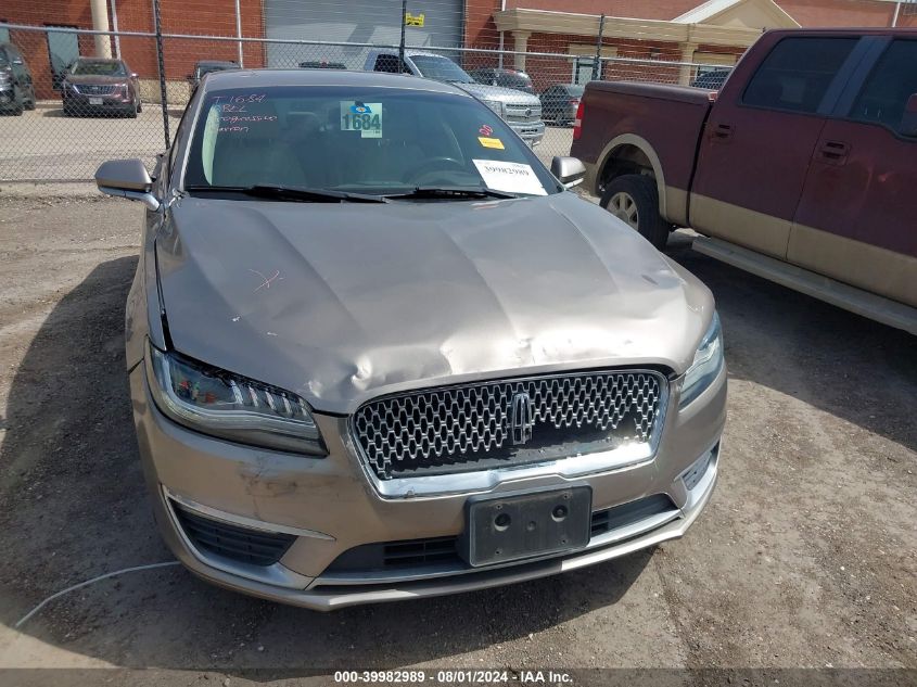 2018 Lincoln Mkz Premiere VIN: 3LN6L5A94JR604725 Lot: 39982989