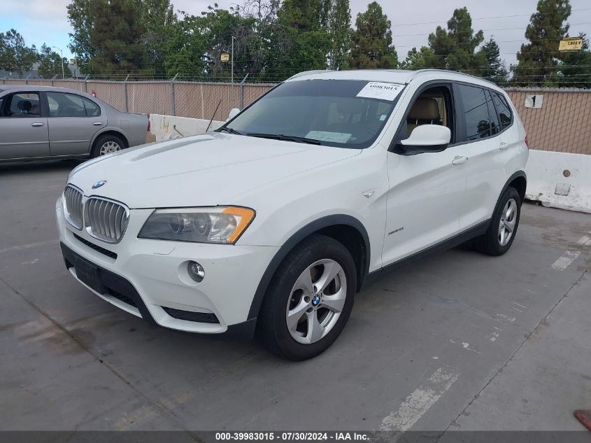 2011 BMW X3 xDrive28I VIN: 5UXWX5C5XBL708931 Lot: 39983015