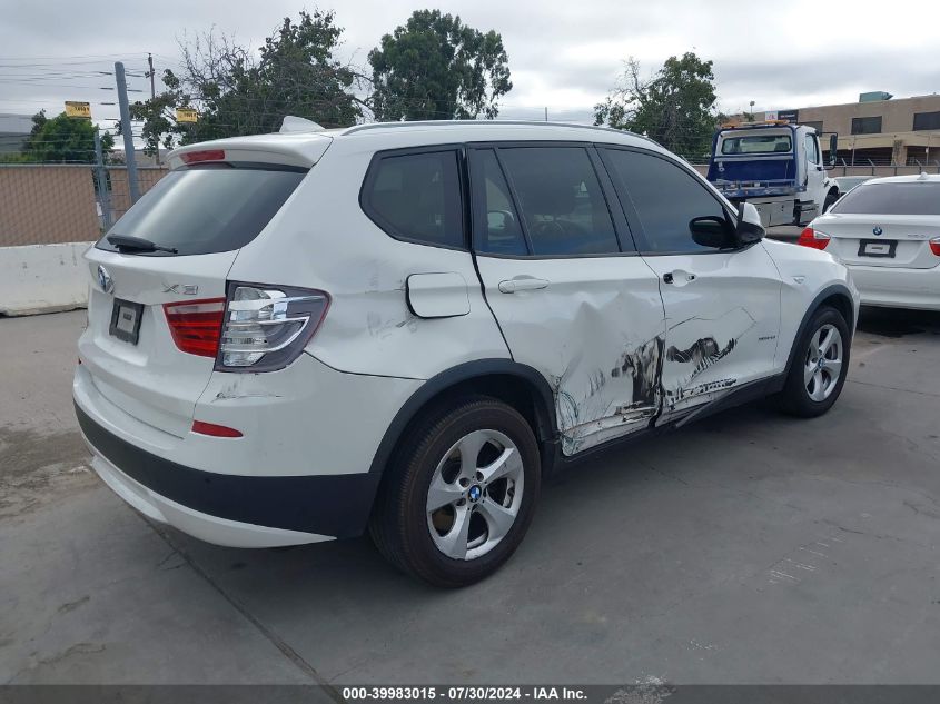 2011 BMW X3 xDrive28I VIN: 5UXWX5C5XBL708931 Lot: 39983015