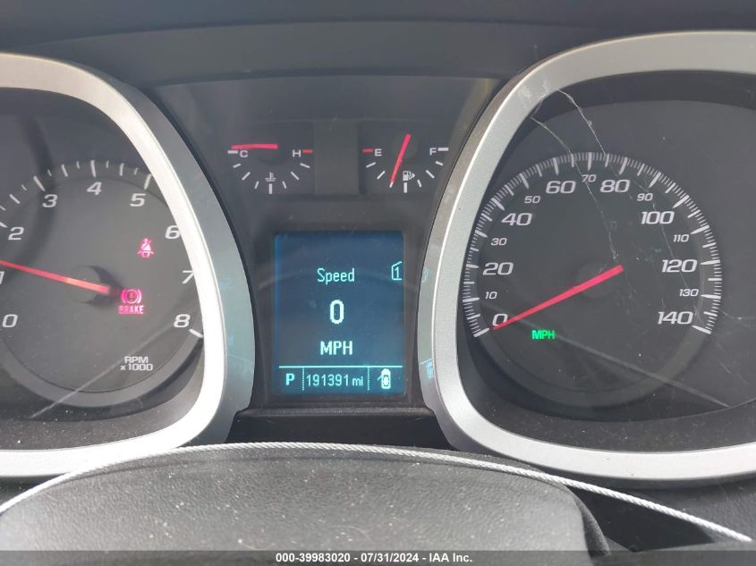 2012 Chevrolet Equinox 1Lt VIN: 2GNALDEKXC6163366 Lot: 39983020