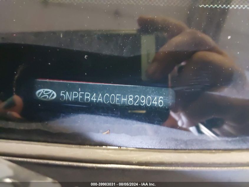 5NPEB4AC0EH829046 2014 Hyundai Sonata Gls
