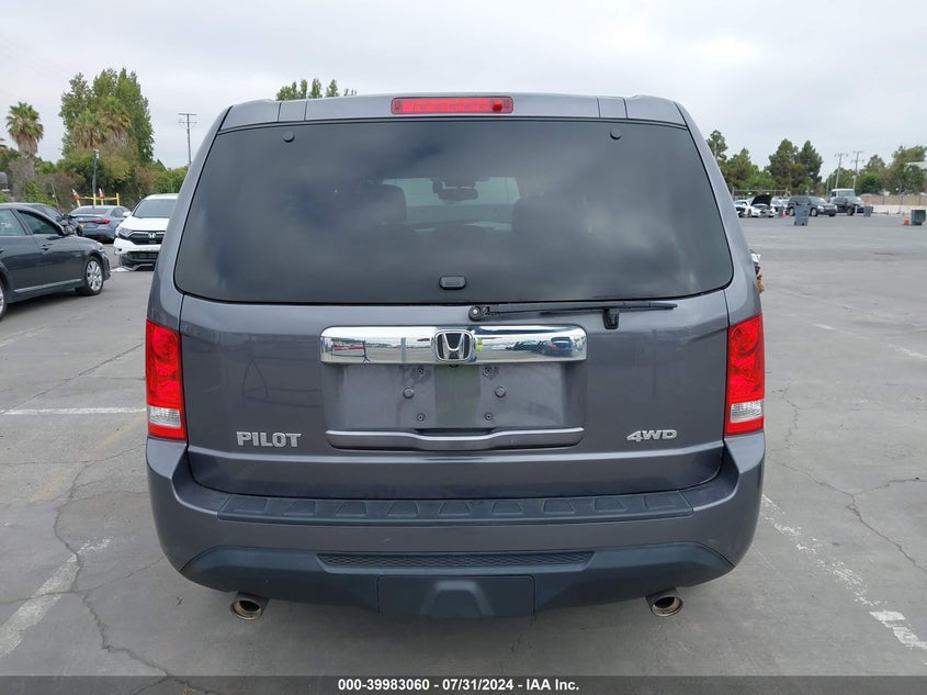 2015 Honda Pilot Ex-L VIN: 5FNYF4H75FB076043 Lot: 39983060