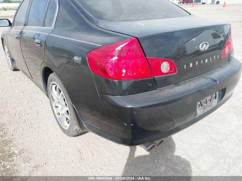 2006 Infiniti G35 VIN: JNKCV51E76M511274 Lot: 39983084