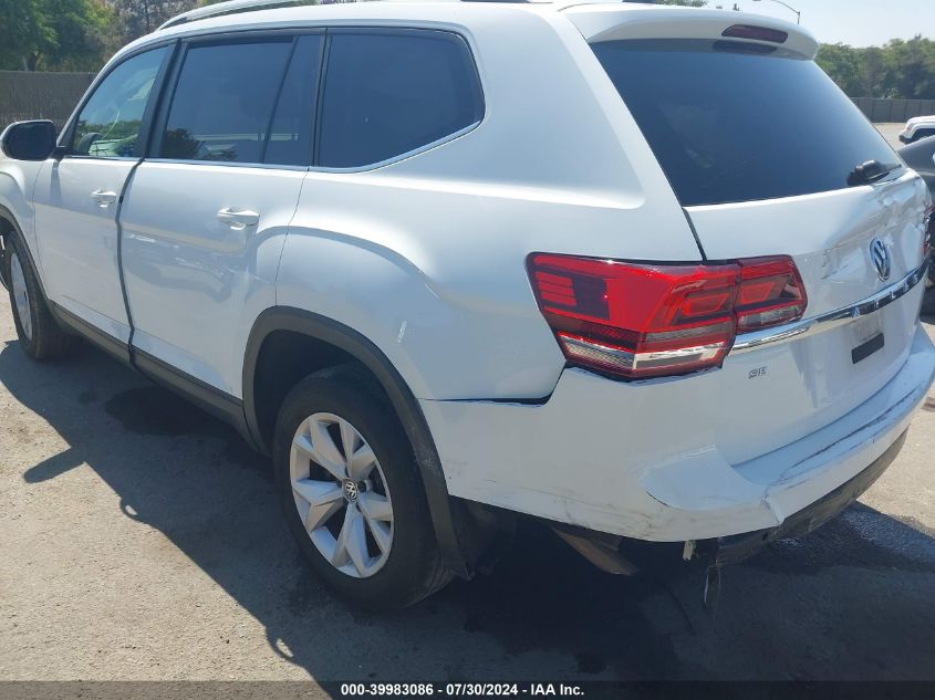 2019 Volkswagen Atlas 3.6L V6 Se W/Technology VIN: 1V2WR2CA0KC563582 Lot: 39983086