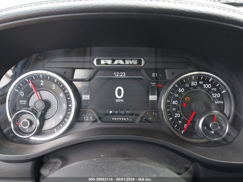 2019 RAM 1500 LARAMIE QUAD CAB 4X2 6'4 BOX - 1C6RREDT8KN864824