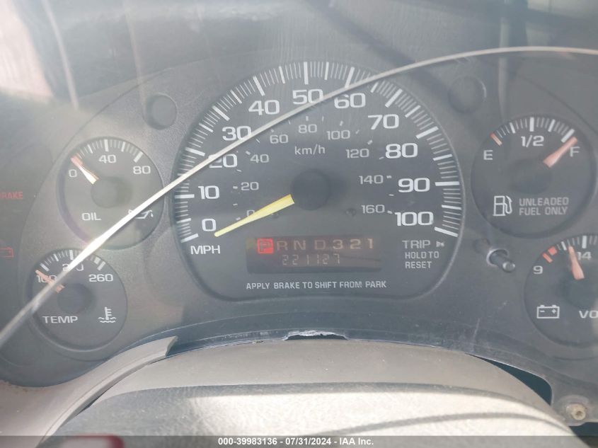 1998 Chevrolet Astro VIN: 1GNDM19WXWB205980 Lot: 39983136