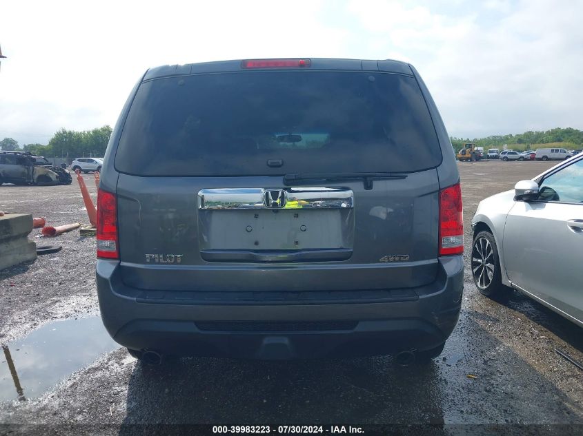 2012 Honda Pilot Ex-L VIN: 5FNYF4H71CB042368 Lot: 39983223