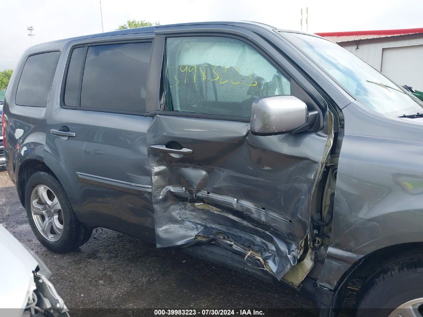 2012 Honda Pilot Ex-L VIN: 5FNYF4H71CB042368 Lot: 39983223