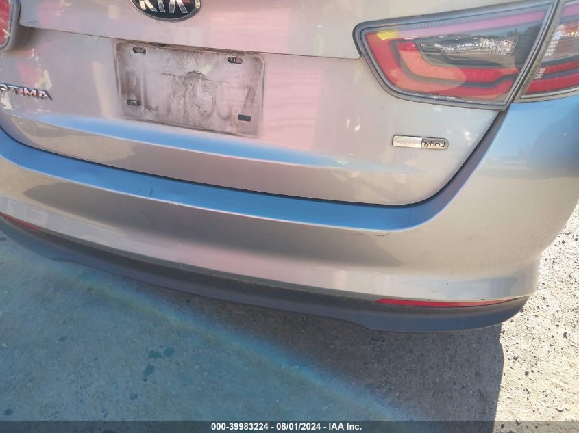 2014 Kia Optima Hybrid VIN: KNAGM4AD4E5068224 Lot: 39983224