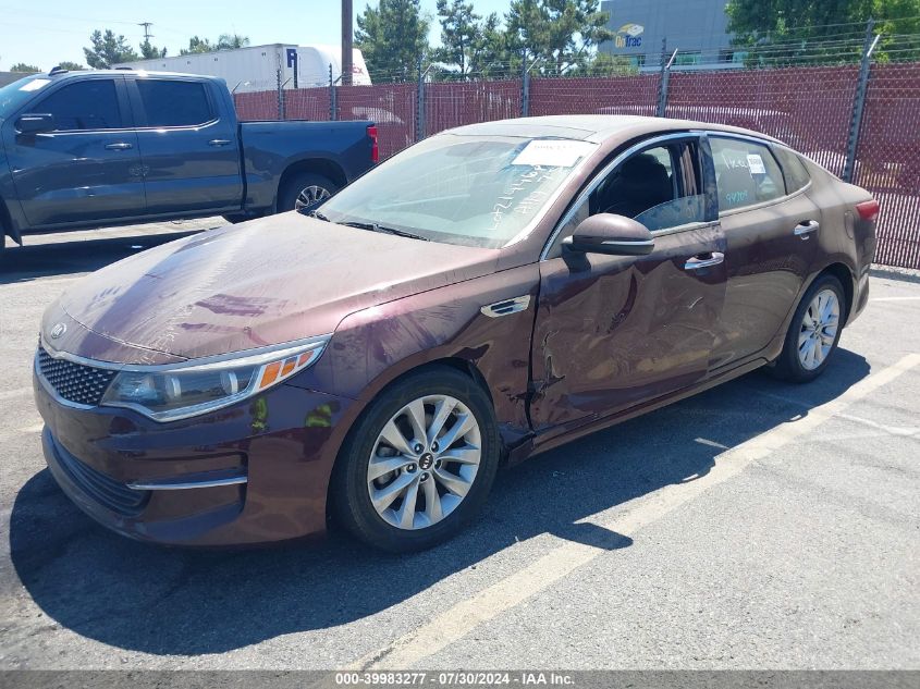 2016 KIA OPTIMA EX - 5XXGU4L36GG109748