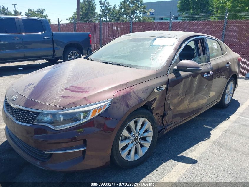 2016 Kia Optima Ex VIN: 5XXGU4L36GG109748 Lot: 39983277