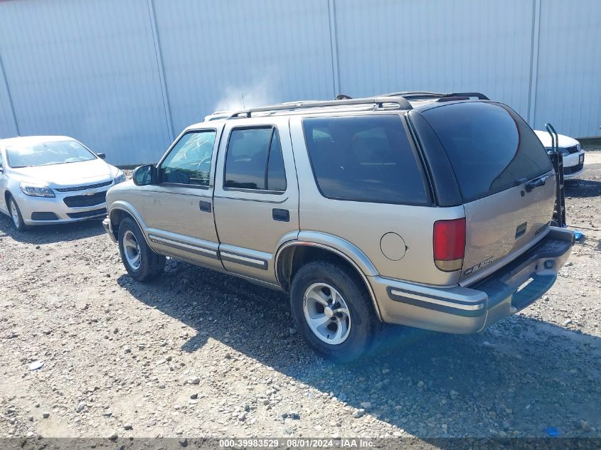 1999 Chevrolet Blazer Lt VIN: 1GNCS13W9X2243440 Lot: 39983529