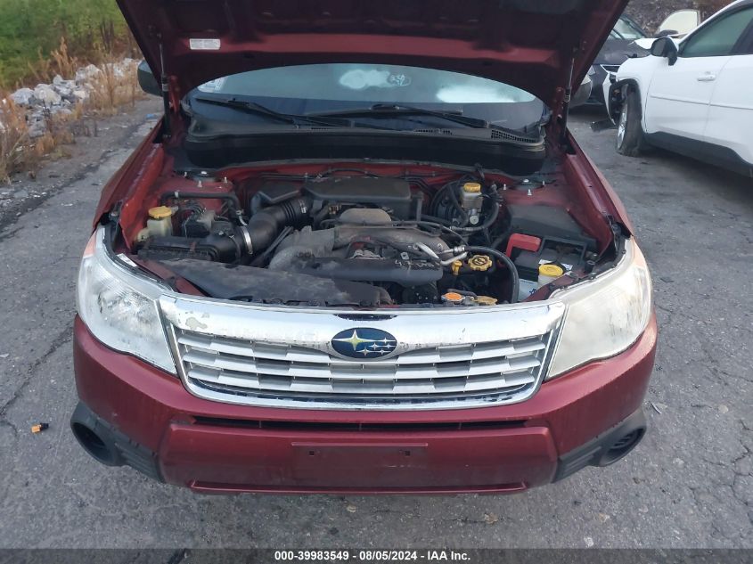 2010 Subaru Forester 2.5X VIN: JF2SH6AC5AH742895 Lot: 39983549