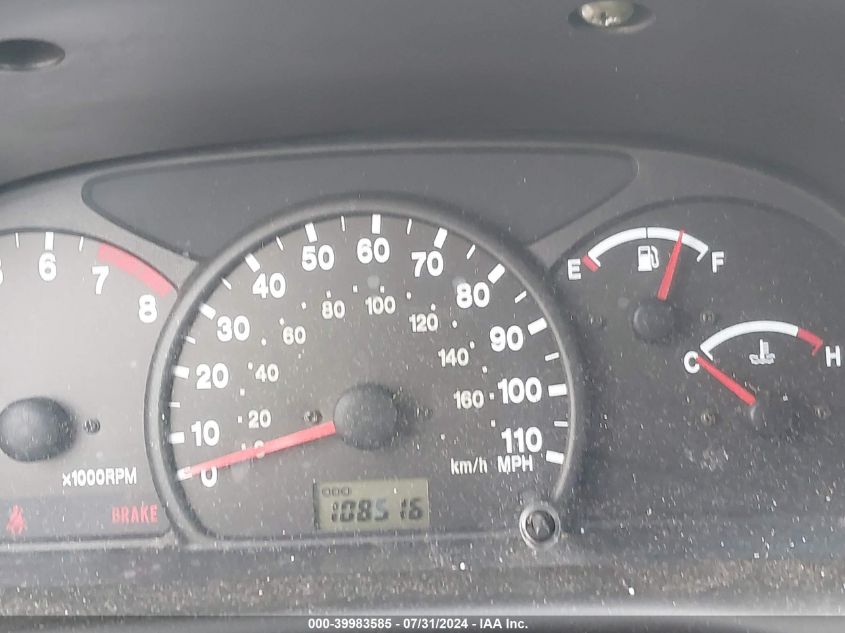 2002 Chevrolet Tracker Hard Top Lt VIN: 2CNBE634626903772 Lot: 39983585