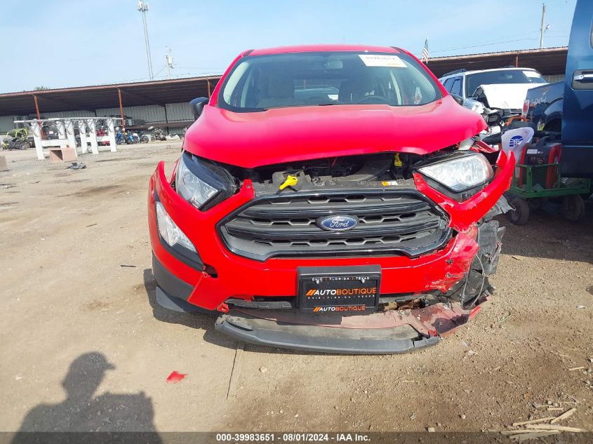 2019 Ford Ecosport S VIN: MAJ3S2FE8KC276813 Lot: 39983651