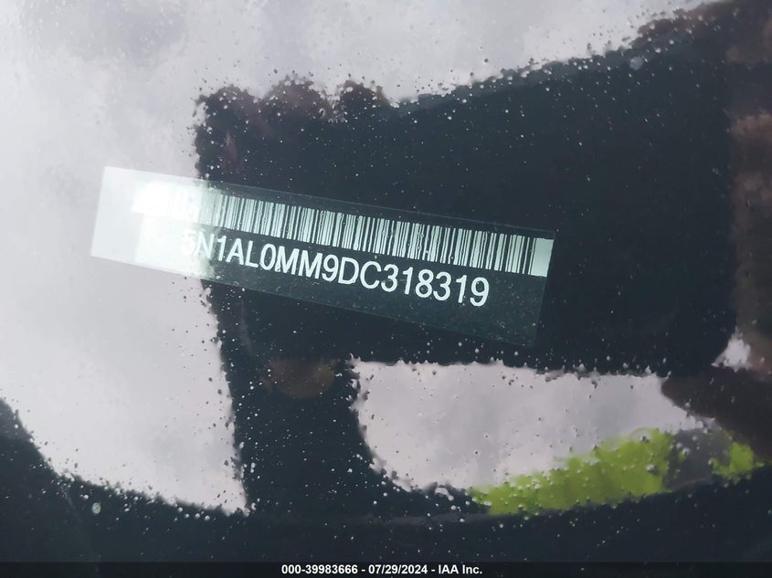 2013 INFINITI JX35 - 5N1AL0MM9DC318319