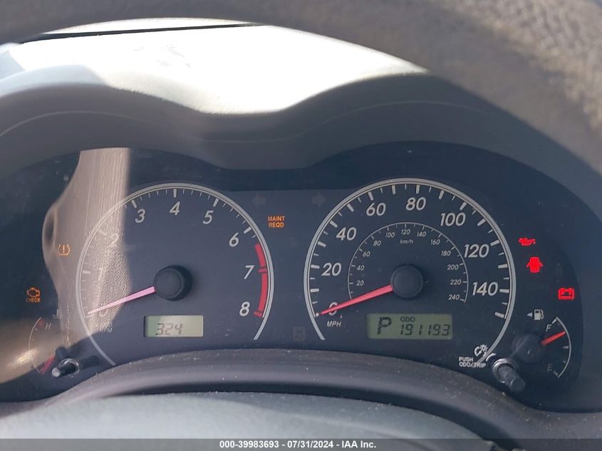 2009 Toyota Corolla Le VIN: JTDBL40E89J032169 Lot: 39983693