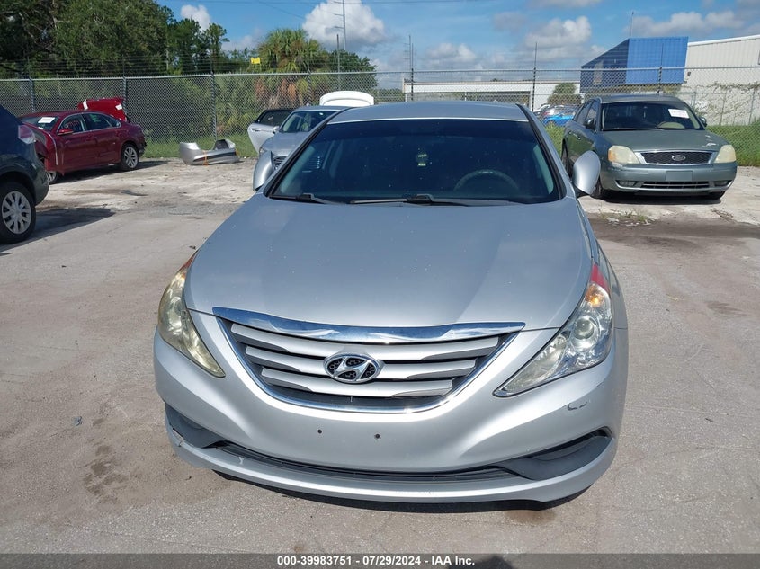 2014 Hyundai Sonata Gls VIN: 5NPEB4AC5EH876945 Lot: 39983751
