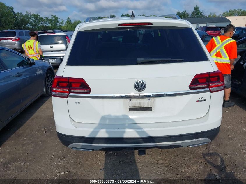 2019 Volkswagen Atlas 3.6L V6 Se VIN: 1V2LR2CA9KC515419 Lot: 39983779