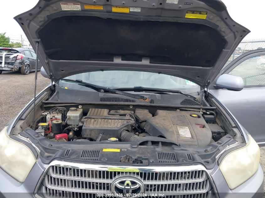 2009 Toyota Highlander Hybrid Limited VIN: JTEEW44A292036042 Lot: 39983936