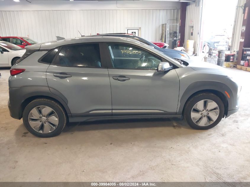 2021 Hyundai Kona Electric Limited VIN: KM8K33AG7MU122992 Lot: 39984005