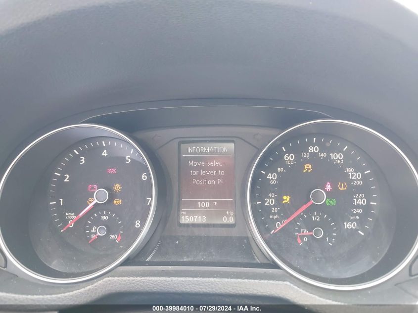 2016 Volkswagen Passat 1.8T S VIN: 1VWAT7A3XGC012658 Lot: 39984010