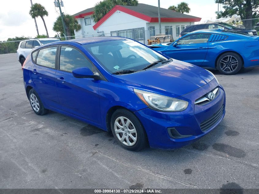 2013 Hyundai Accent Gls/Gs VIN: KMHCT5AE3DU114676 Lot: 39984130