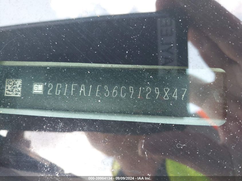 2012 Chevrolet Camaro Ls VIN: 2G1FA1E36C9129847 Lot: 39984134