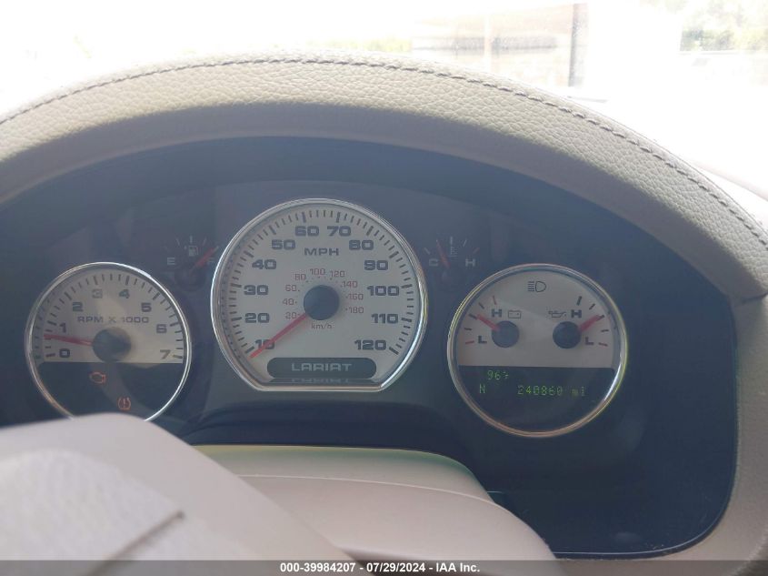 2007 Ford F-150 Lariat/Xlt VIN: 1FTPW12V67KC60185 Lot: 39984207