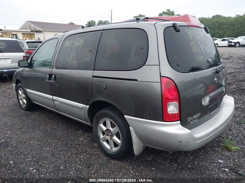 2002 Nissan Quest Gle VIN: 4N2ZN17T22D813427 Lot: 39984240