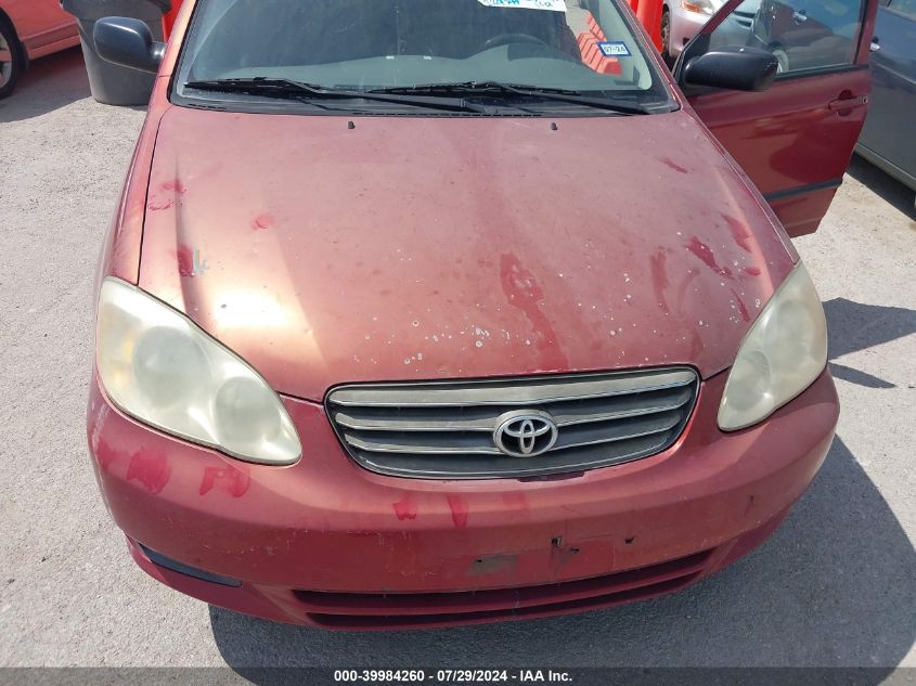 2004 Toyota Corolla Ce VIN: 1NXBR32E54Z205509 Lot: 39984260