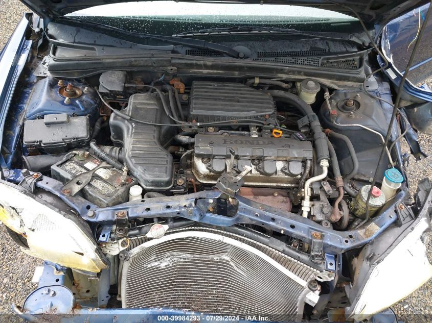 2003 Honda Civic Lx VIN: 1HGES16513L023316 Lot: 39984293