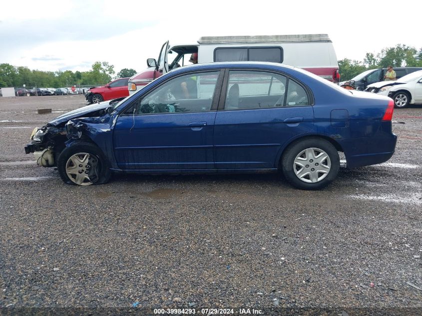 2003 Honda Civic Lx VIN: 1HGES16513L023316 Lot: 39984293