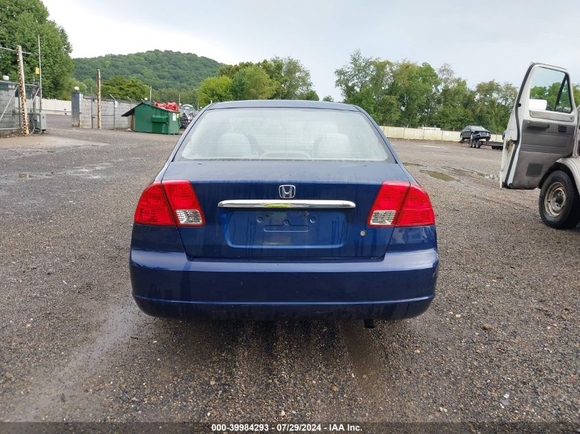2003 Honda Civic Lx VIN: 1HGES16513L023316 Lot: 39984293