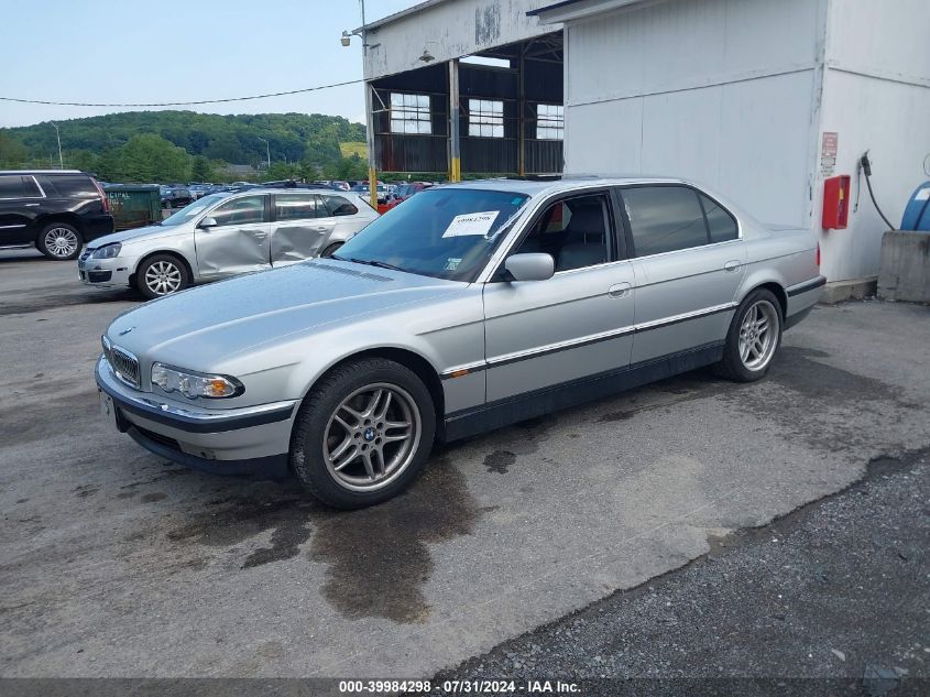 2000 BMW 740 Il VIN: WBAGH8347YDP11376 Lot: 39984298