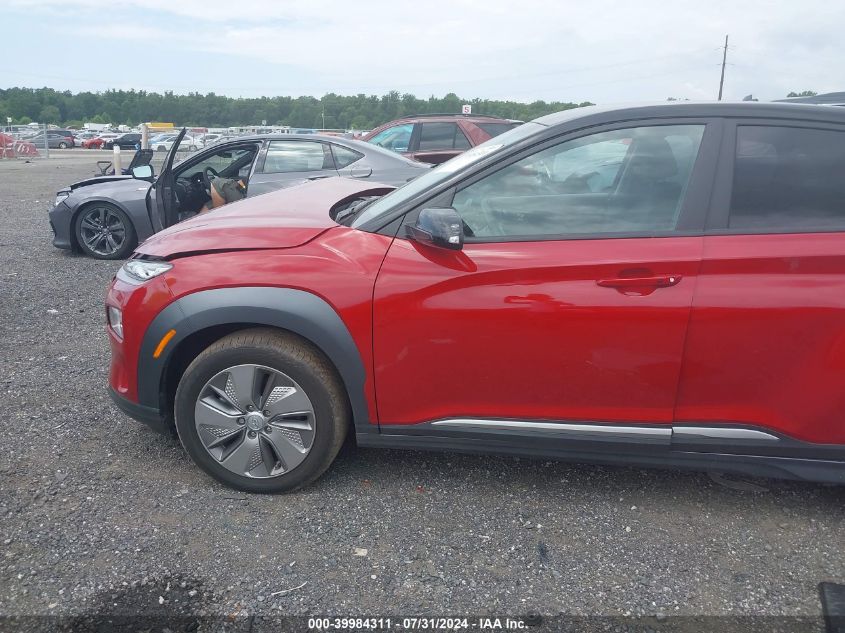 2021 Hyundai Kona Electric Sel VIN: KM8K23AG0MU124604 Lot: 39984311