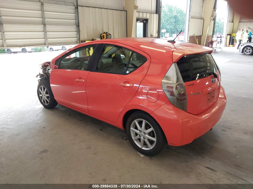 2012 Toyota Prius C VIN: JTDKDTB30C1014873 Lot: 39984338