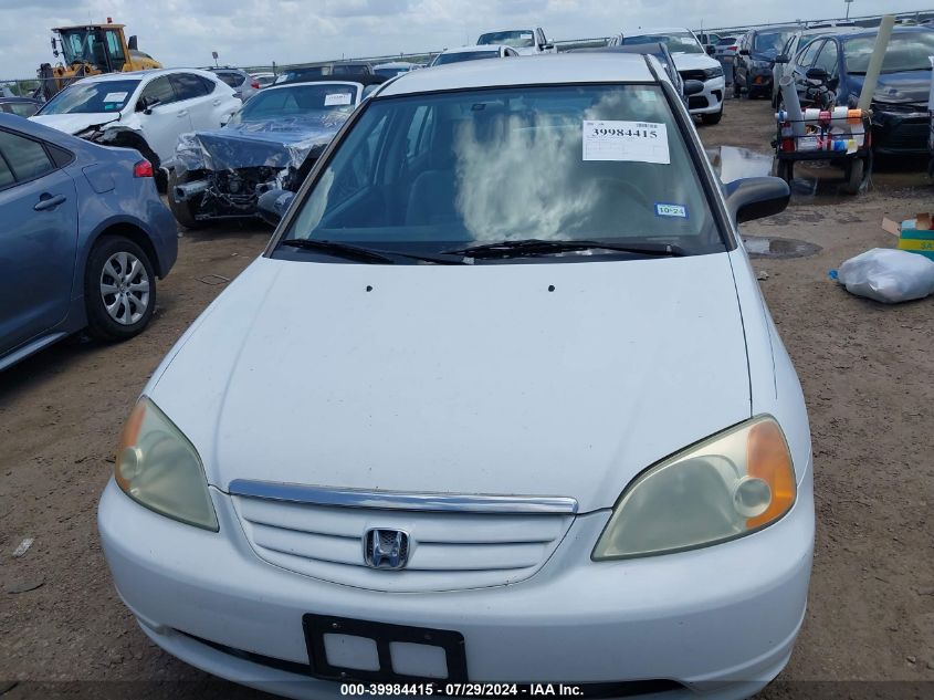 2003 Honda Civic Lx VIN: 2HGES16573H623447 Lot: 39984415