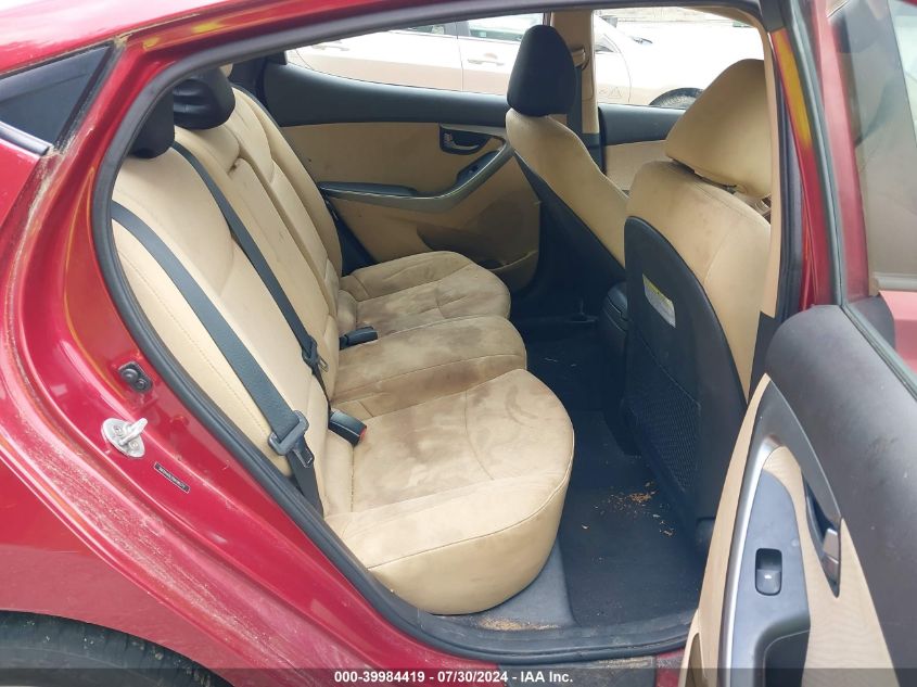 2013 Hyundai Elantra Gls/Limited VIN: 5NPDH4AE2DH190372 Lot: 39984419