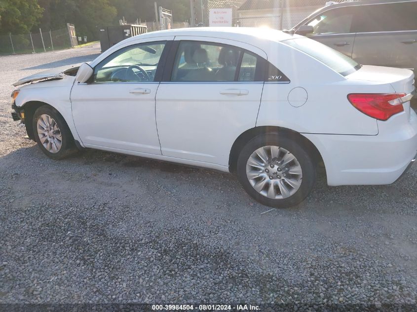 2013 Chrysler 200 Lx VIN: 1C3CCBAB7DN733840 Lot: 39984504