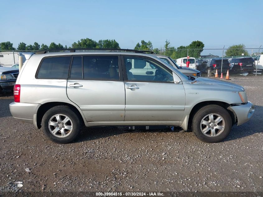2003 Toyota Highlander Limited V6 VIN: JTEGF21A030111406 Lot: 39984515