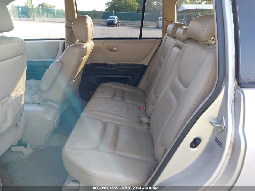 2003 Toyota Highlander Limited V6 VIN: JTEGF21A030111406 Lot: 39984515