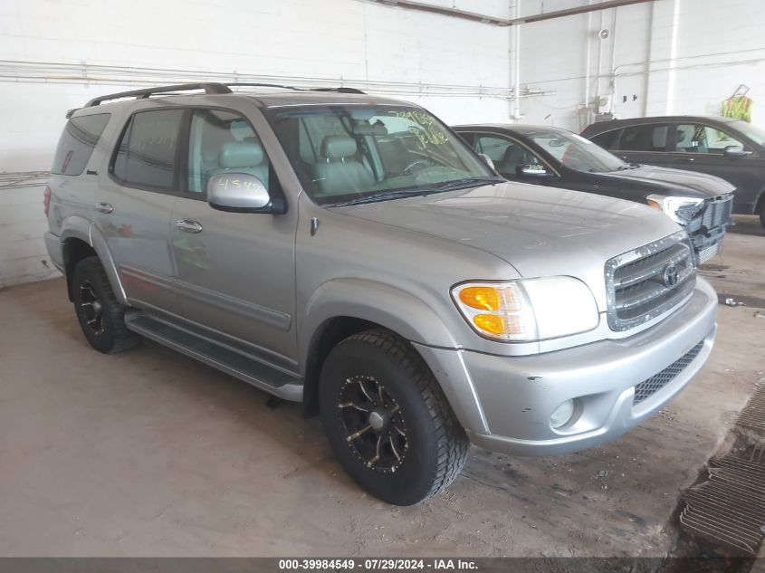 2001 Toyota Sequoia Limited V8 VIN: 5TDBT48A61S037895 Lot: 39984549