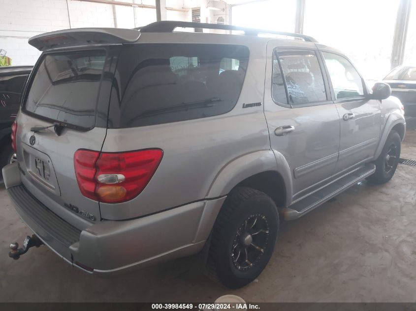 2001 Toyota Sequoia Limited V8 VIN: 5TDBT48A61S037895 Lot: 39984549